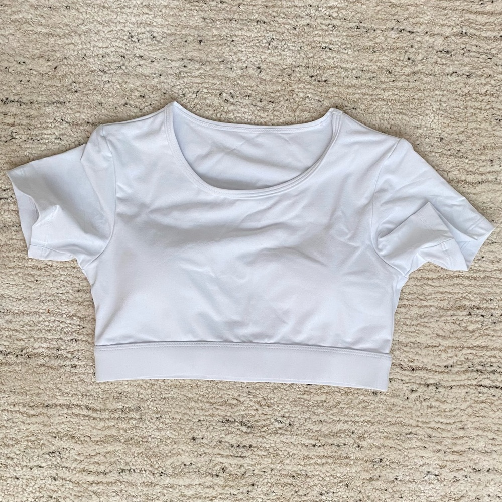 Open Back Crop Top Sports Bra
